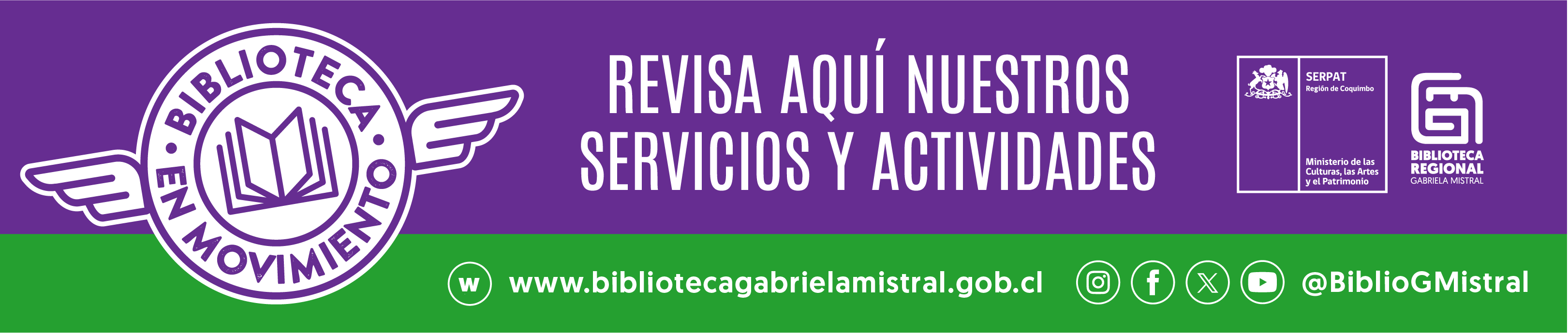 Conoce aquí las actividades de la Biblioteca Regional Gabriela Mistral